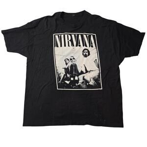 Official Merchandise Tultex Nirvana American Grunge Rock Band Tee Size XL